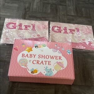 Baby Shower Crate Gift Set - Pink
